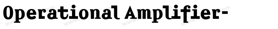 Operational Amplifier字体转换